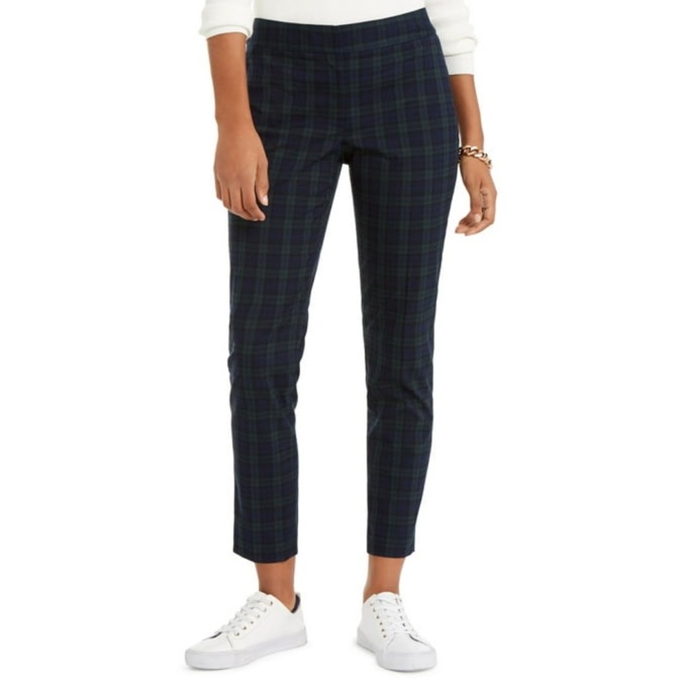NWOT Tommy Hilfiger Women’s Blue Plaid Pants Size 6